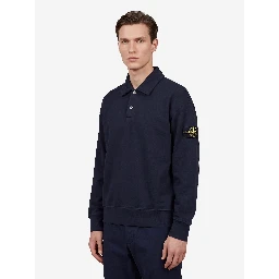 Oversize long-sleeved polo shirt