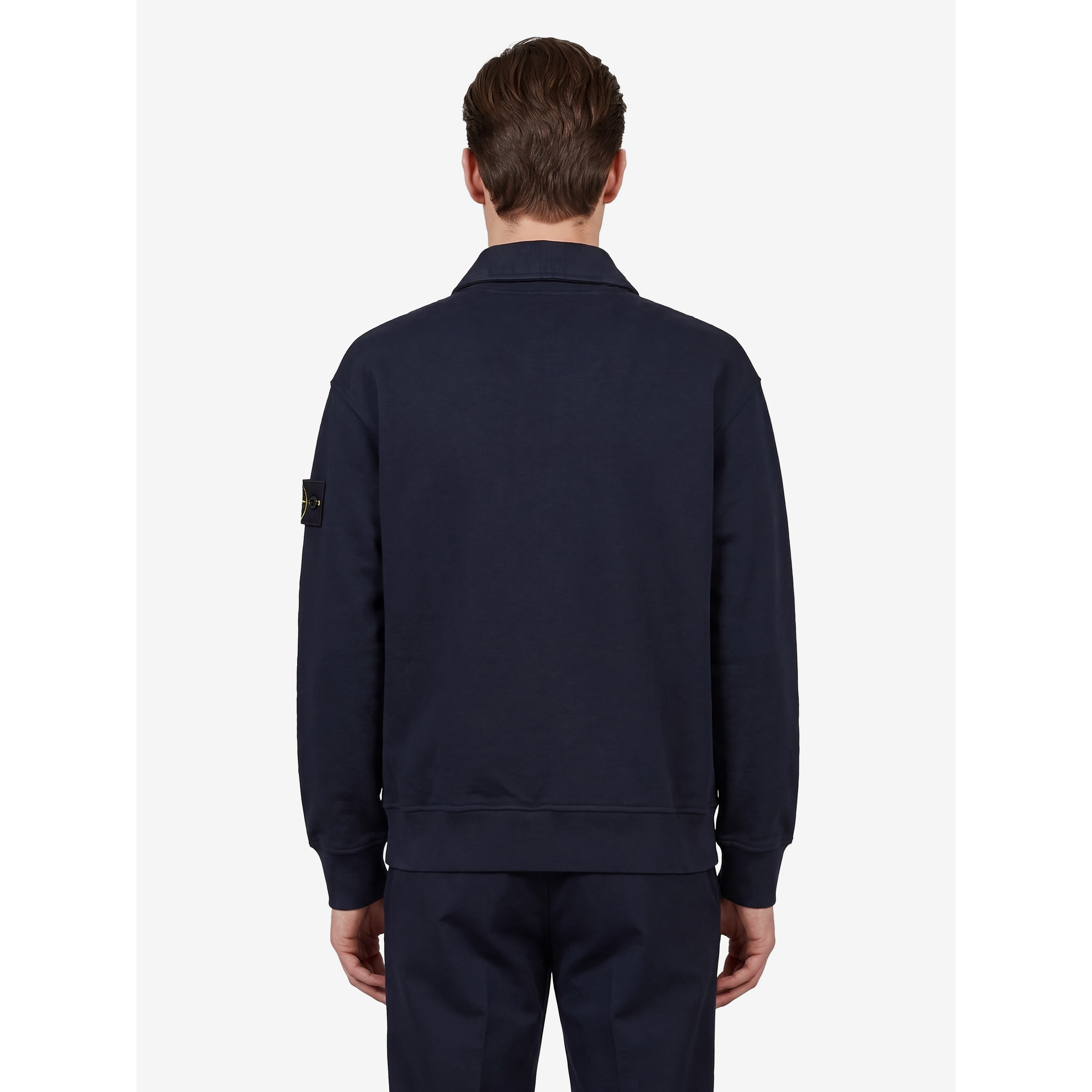 Oversize long-sleeved polo shirt