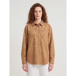 Ladino jacket in camel and virgin wool