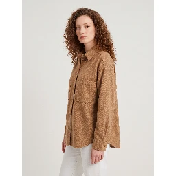 Ladino jacket in camel and virgin wool