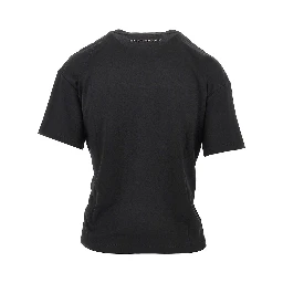 Embroidered interlock jersey T-shirt