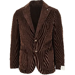 Corduroy single-breasted jacket