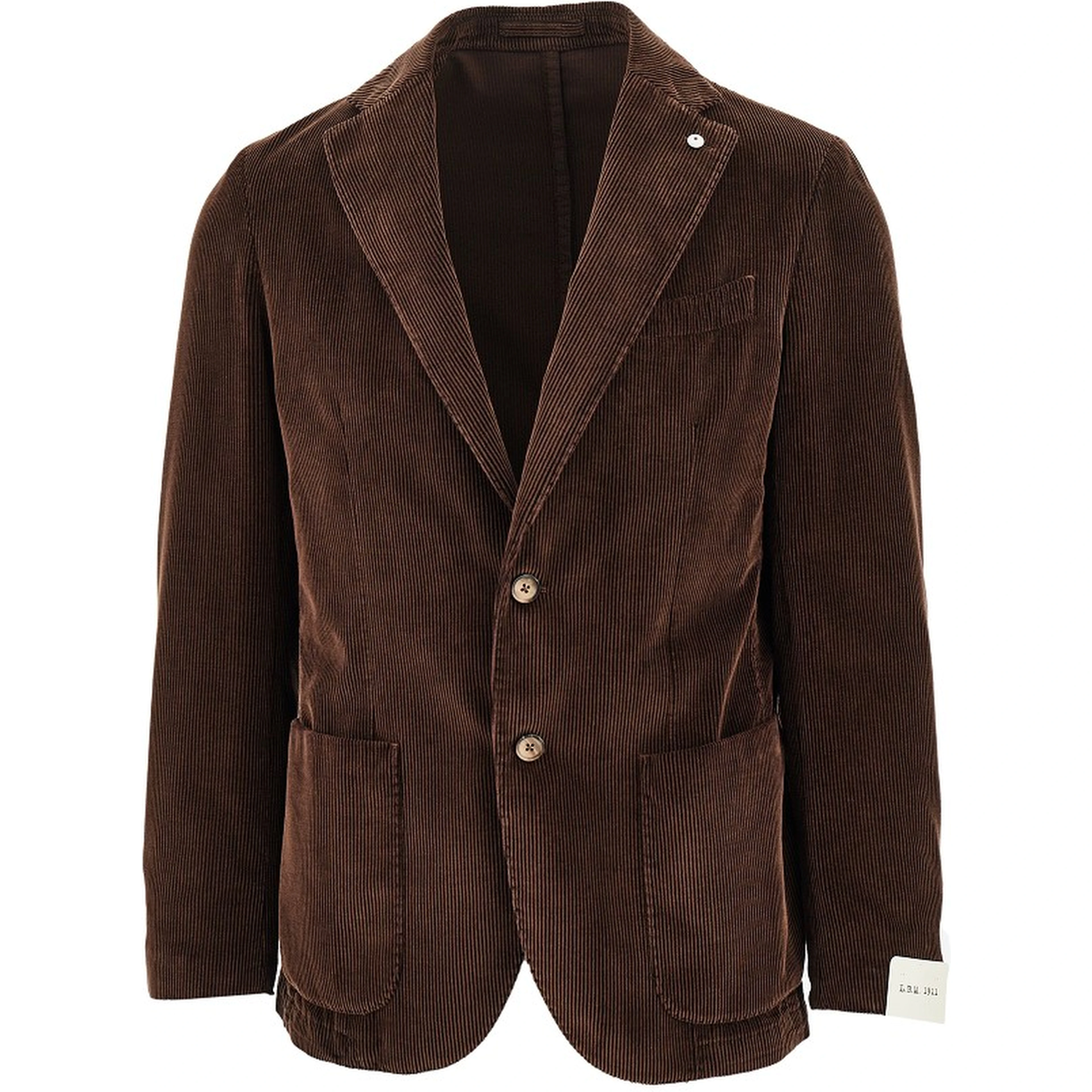 Corduroy single-breasted jacket