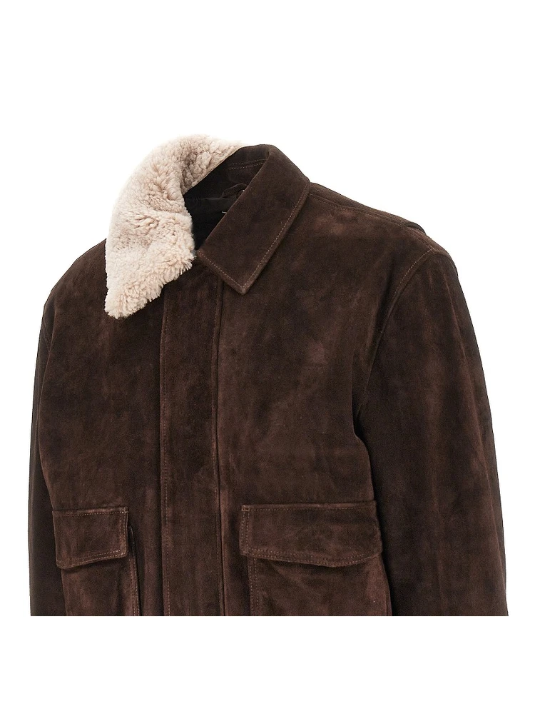 'Bari' suede leather bomber jacket alternative