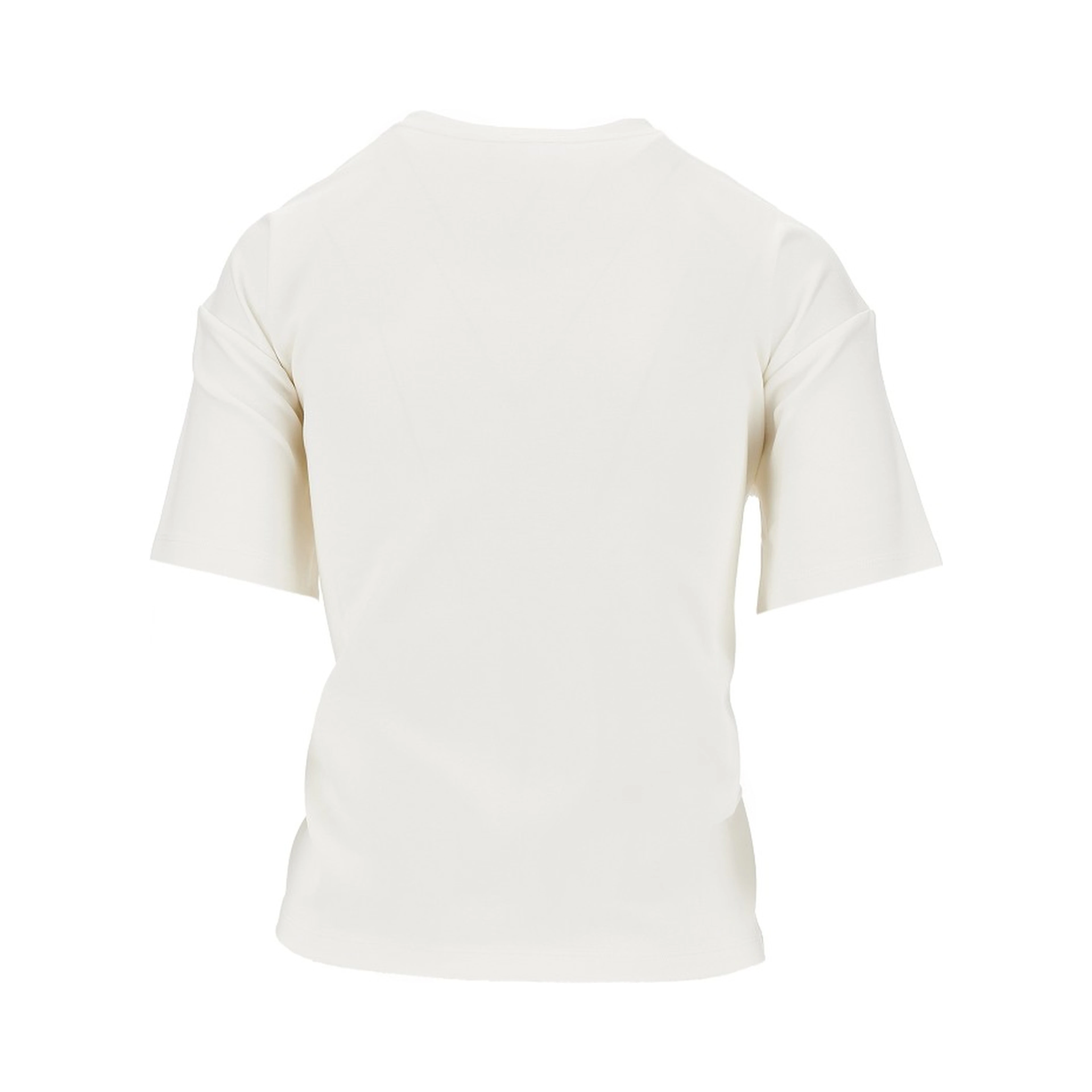 Embroidered interlock jersey T-shirt