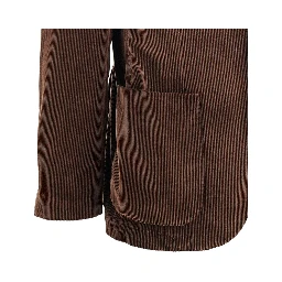 Corduroy single-breasted jacket
