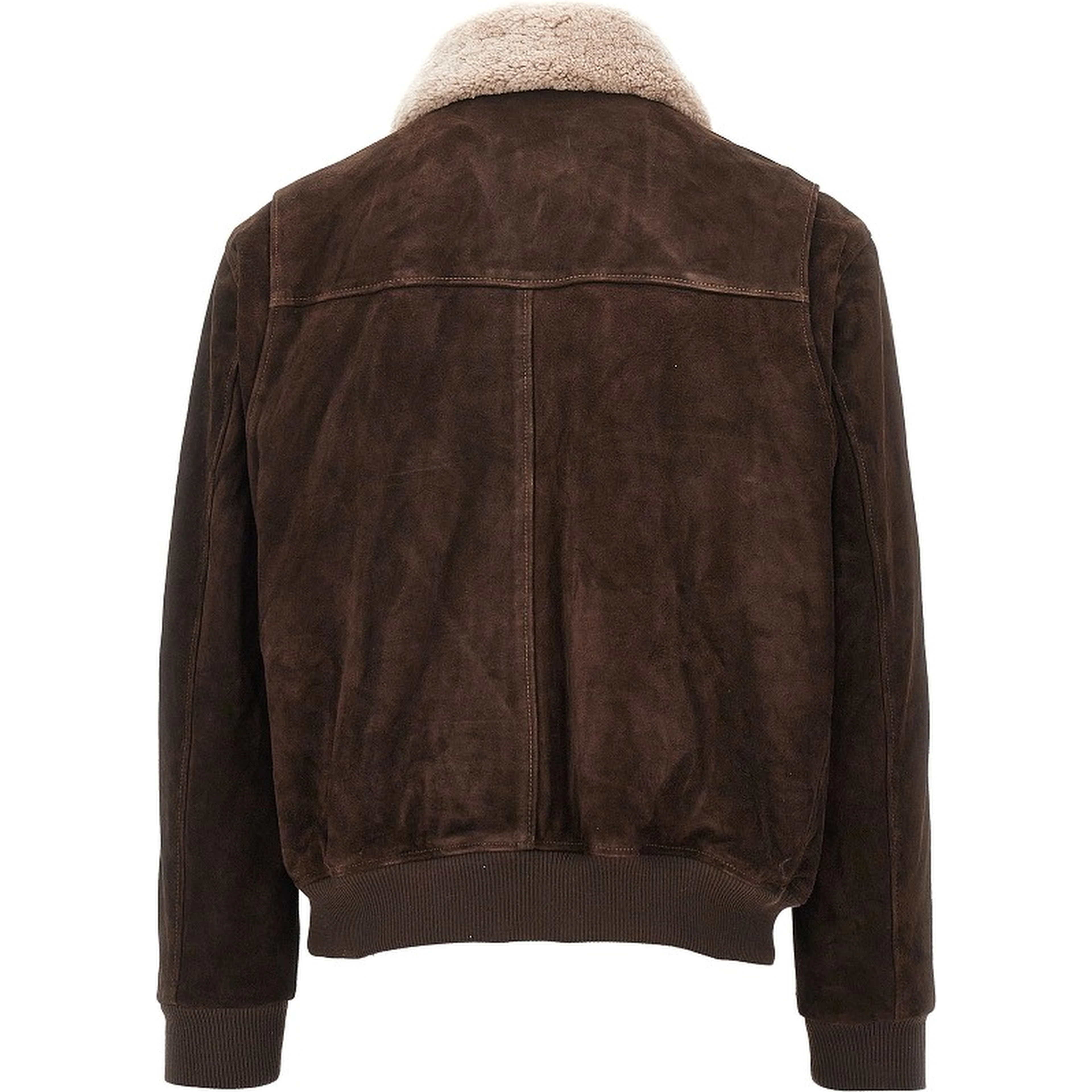 'Bari' suede leather bomber jacket