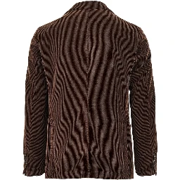Corduroy single-breasted jacket