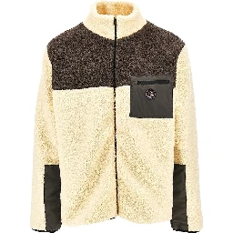 Color Block sherpa fleece jacket