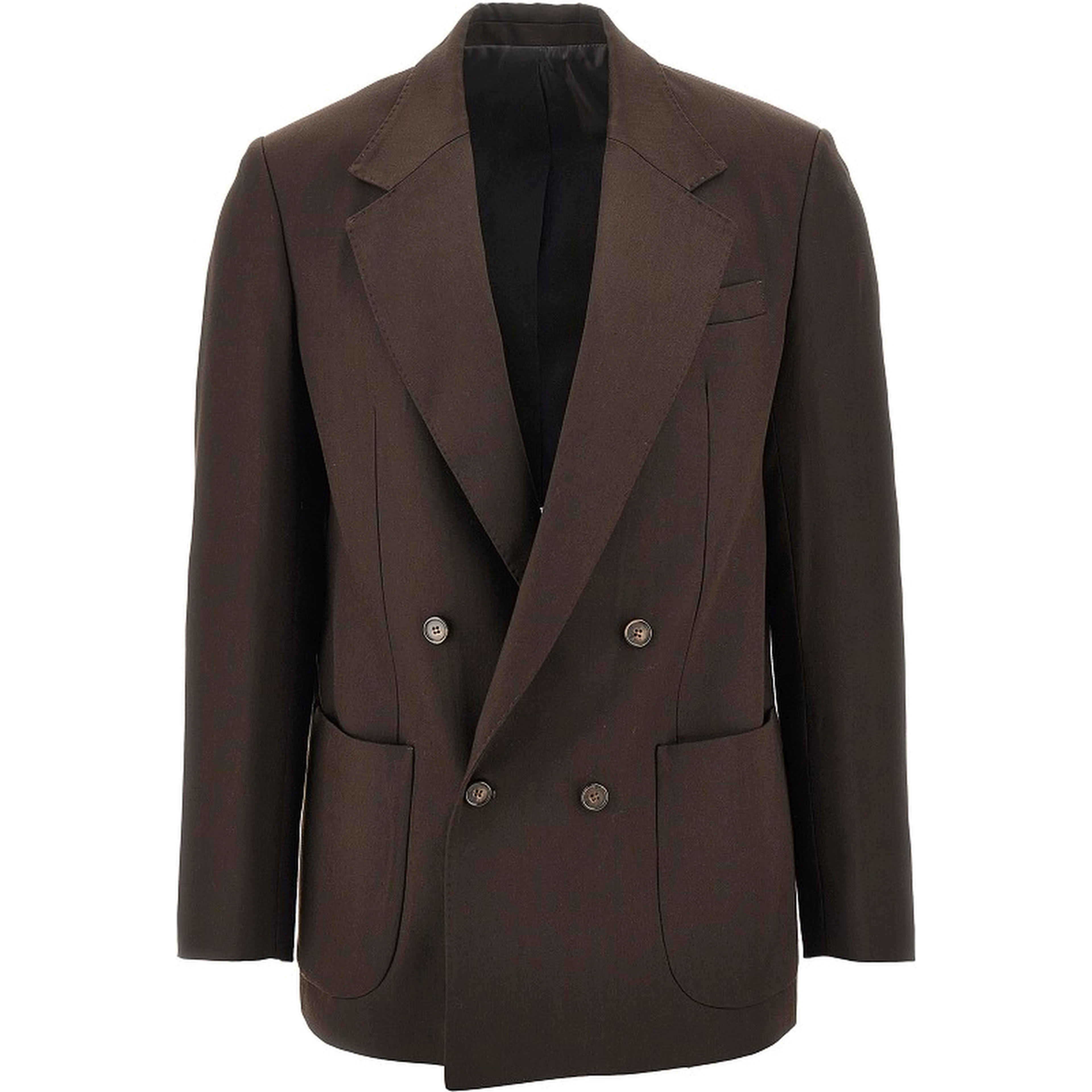 Gabardine double-breasted jacket