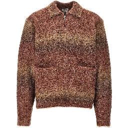 'Anton Gradient' full-zip cardigan