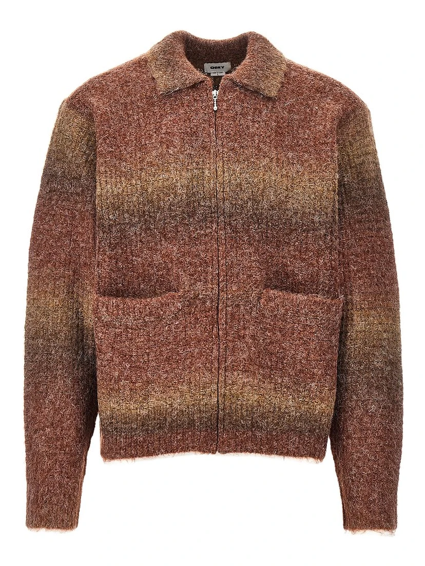 'Anton Gradient' full-zip cardigan