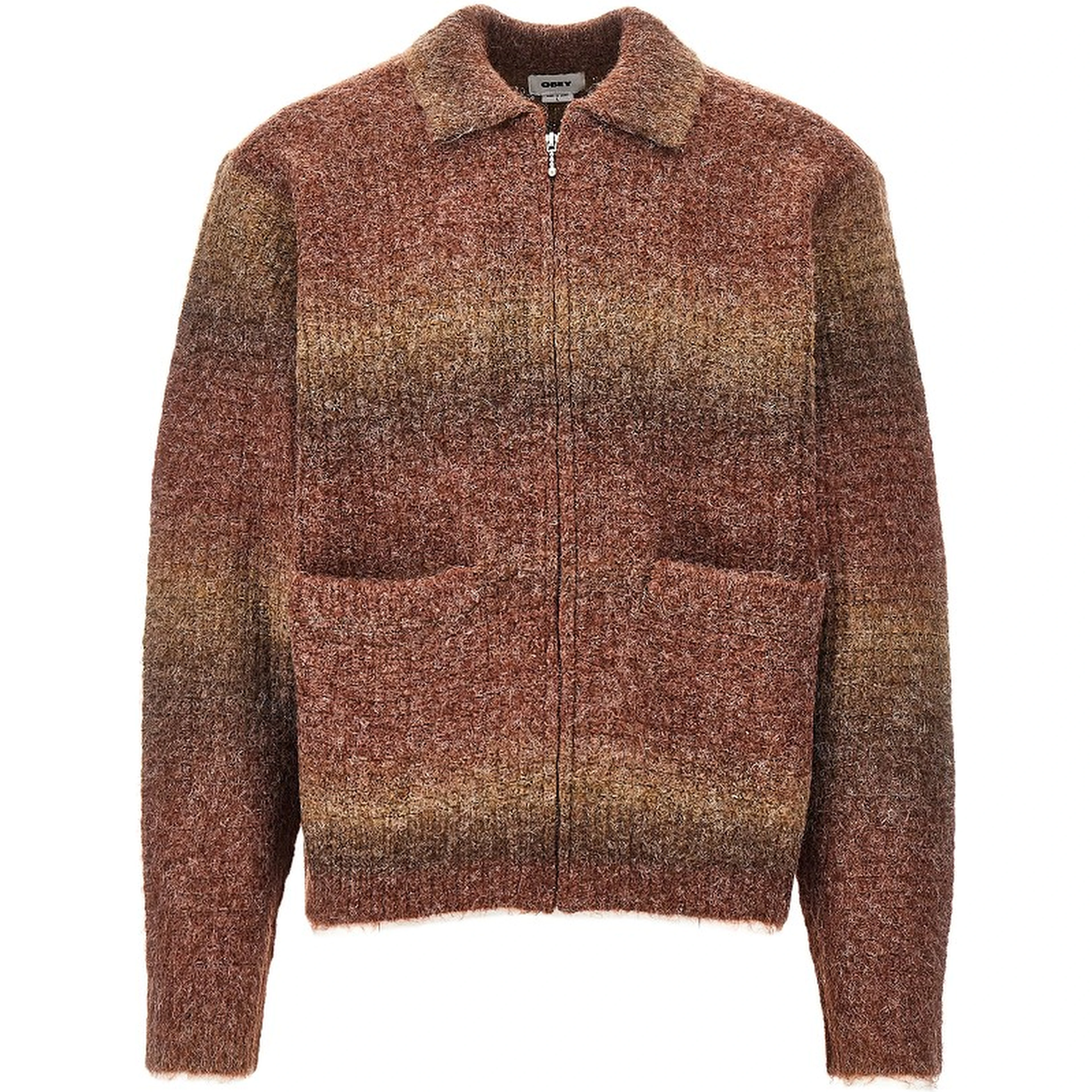 'Anton Gradient' full-zip cardigan