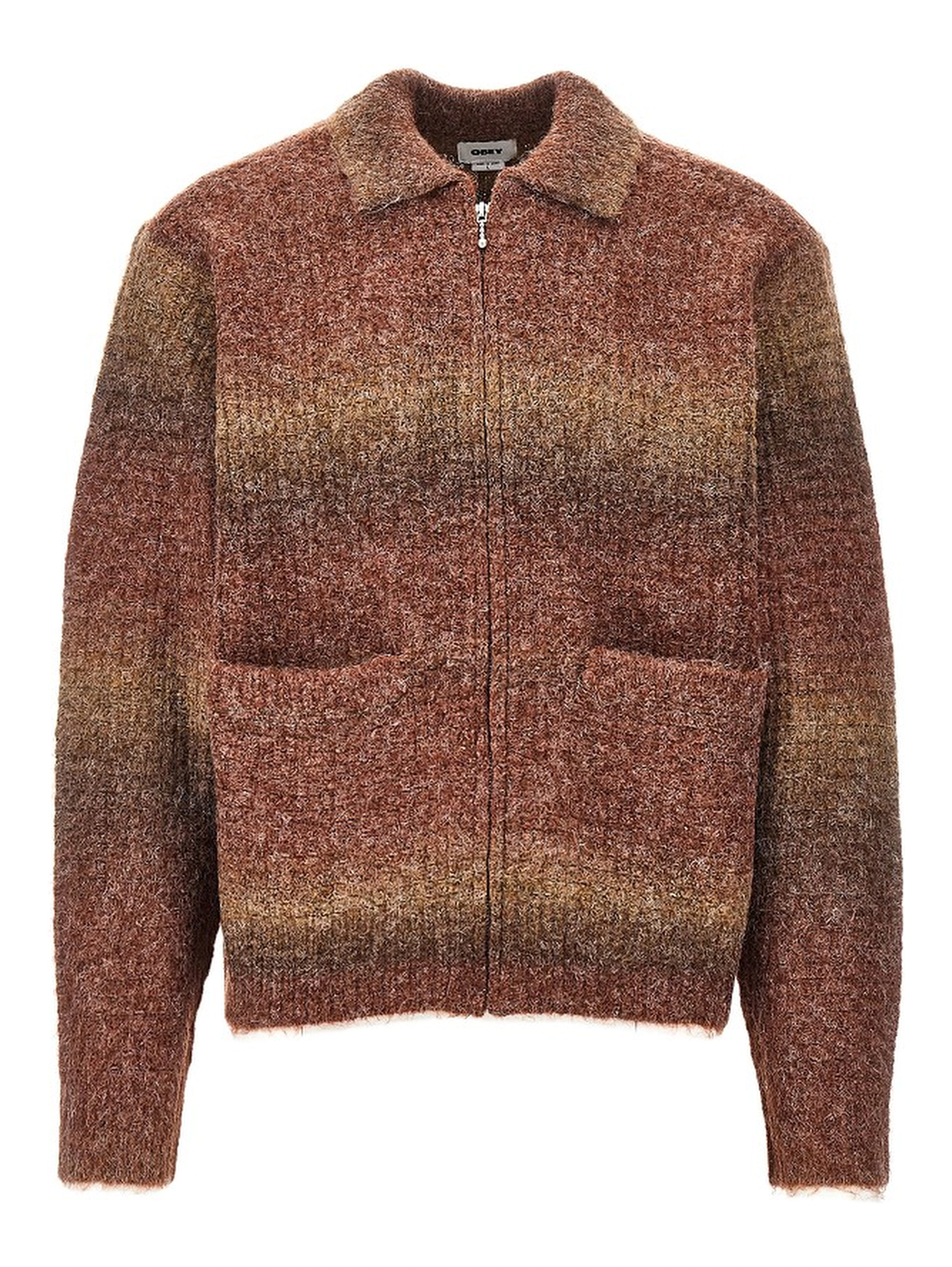 'Anton Gradient' full-zip cardigan