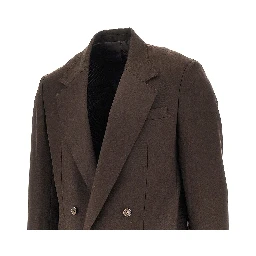 Gabardine double-breasted jacket