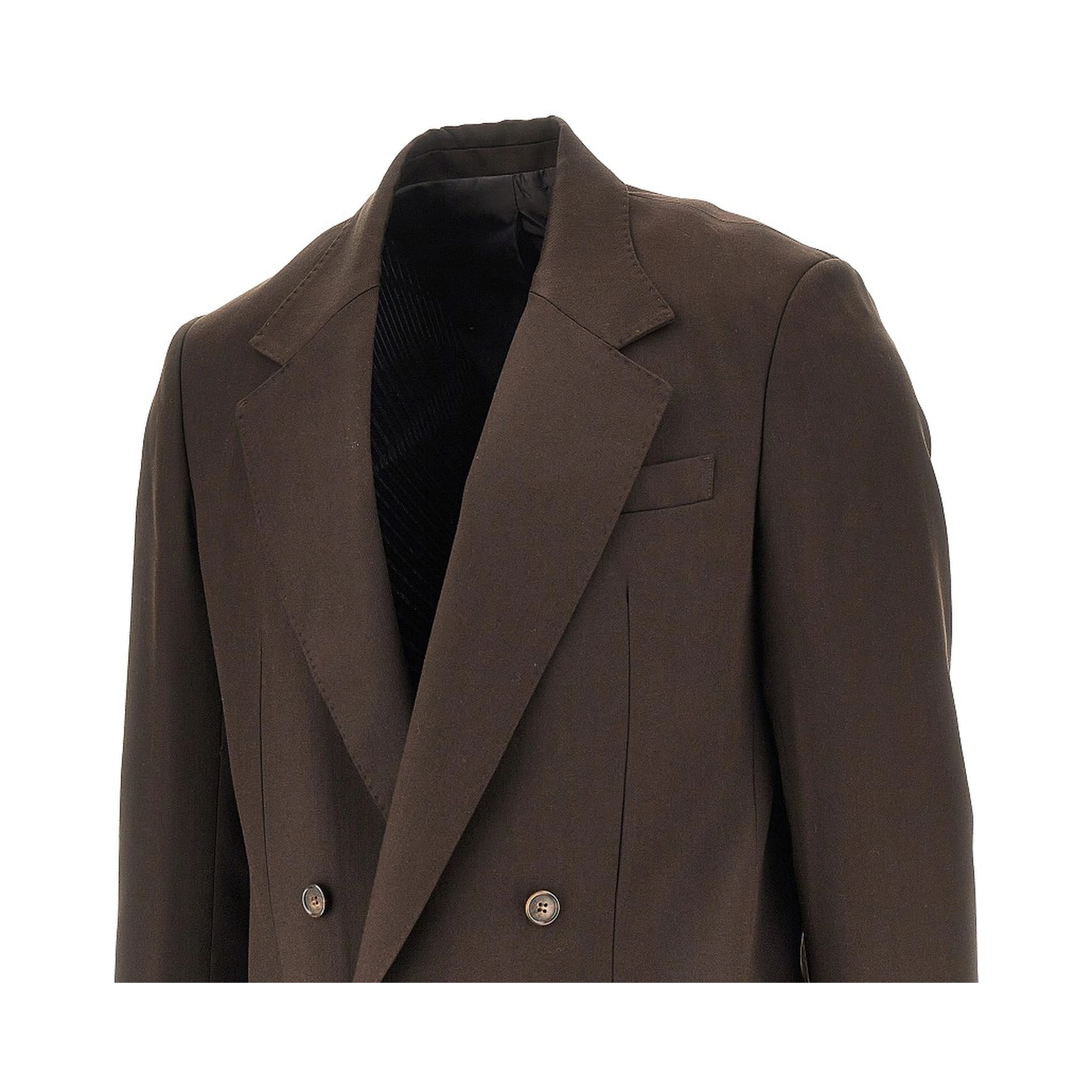 Gabardine double-breasted jacket
