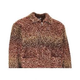 'Anton Gradient' full-zip cardigan