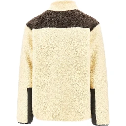 Color Block sherpa fleece jacket