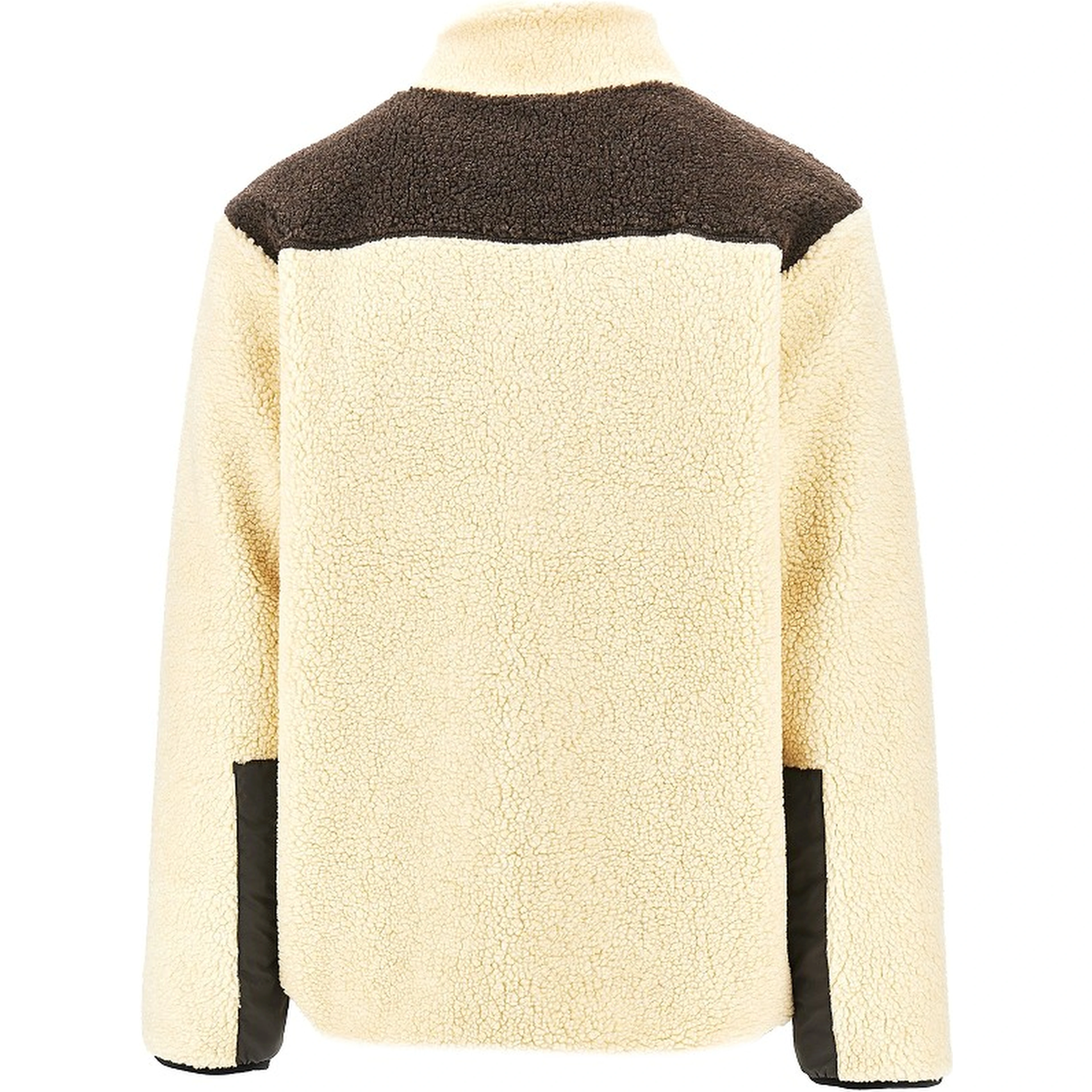 Color Block sherpa fleece jacket