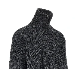 Virgin wool full-zip cardigan