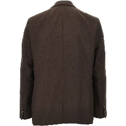 Gabardine double-breasted jacket
