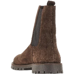 Suede leather Chelsea boots