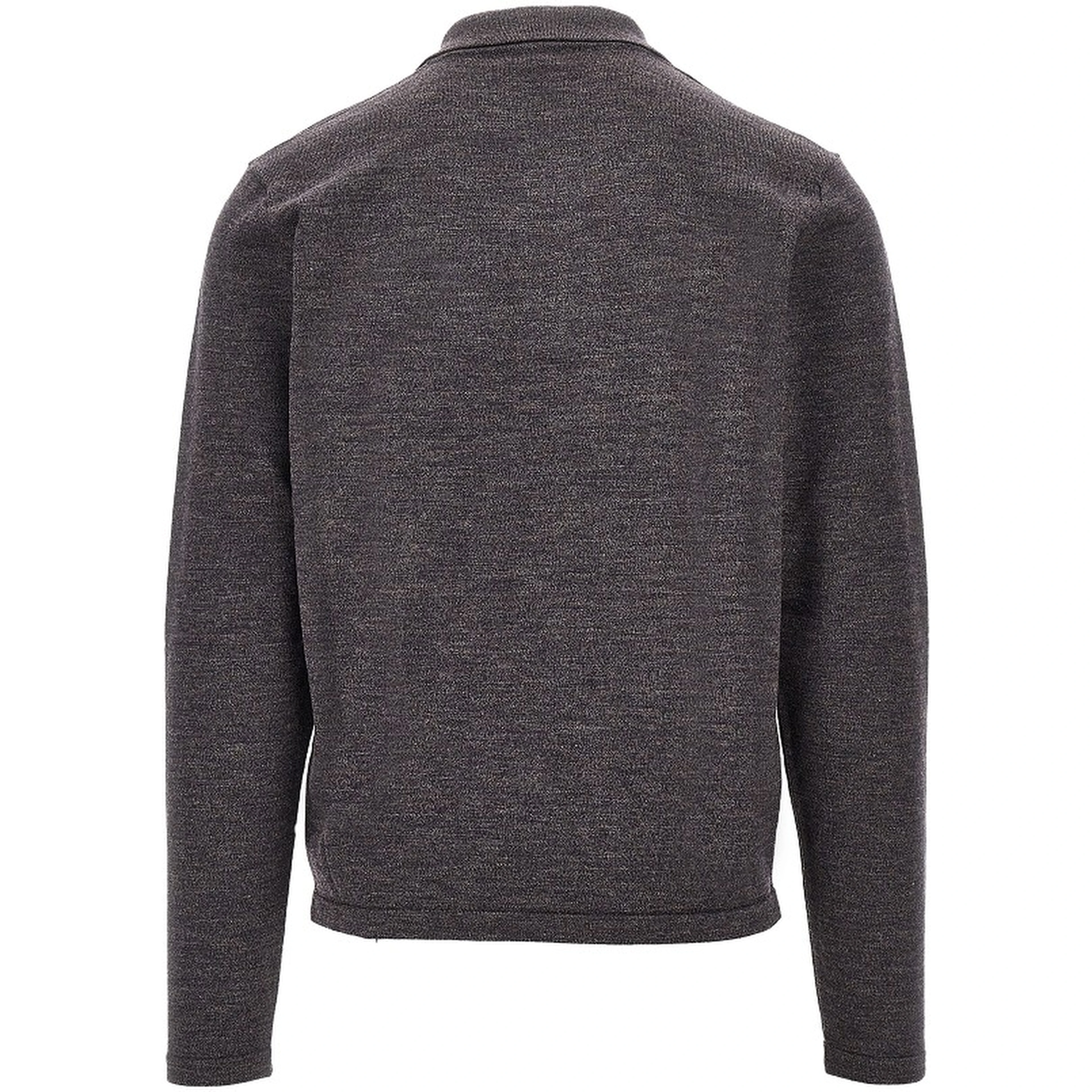 Mouliné knitted polo shirt