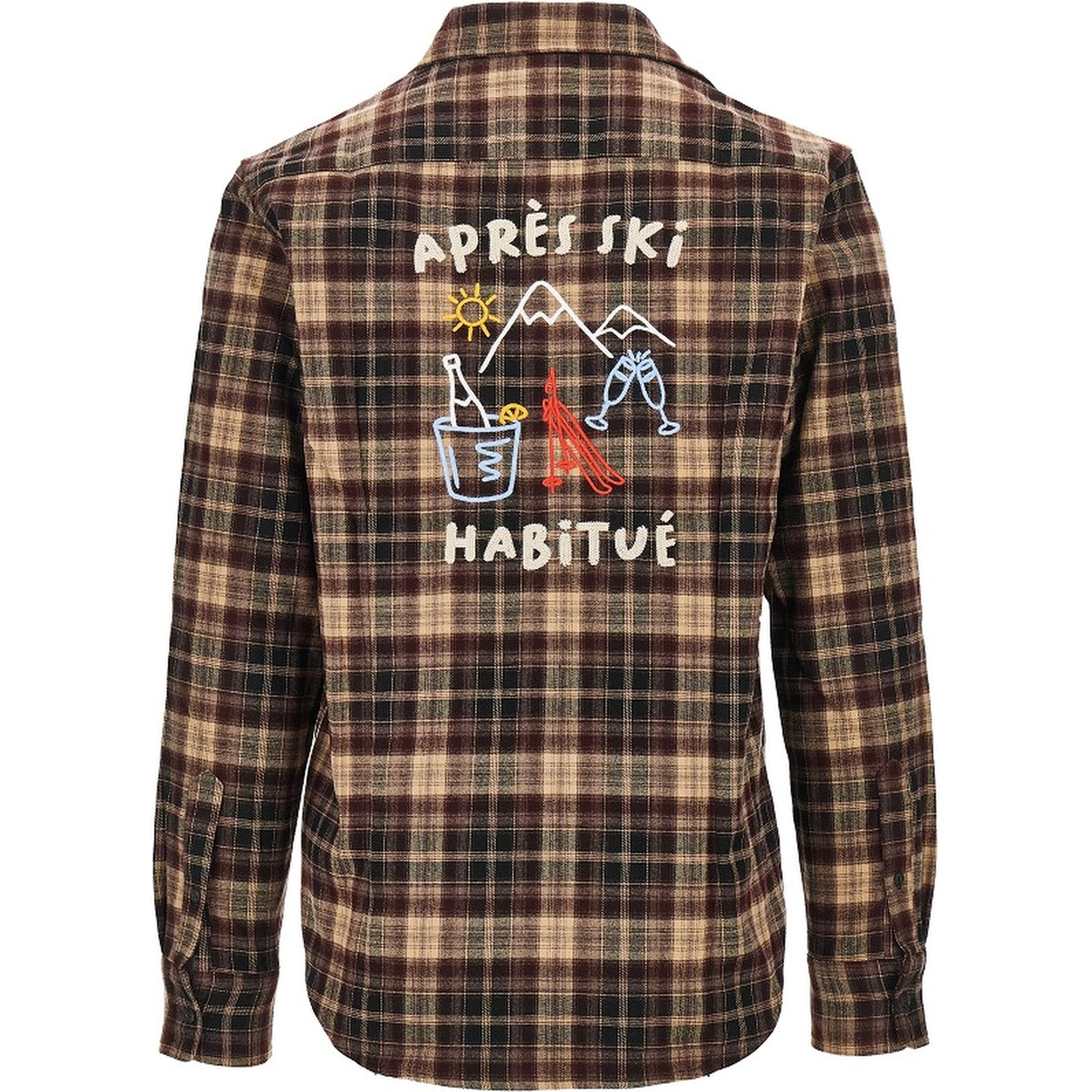 Aprés Ski embroidery check shirt