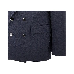 Light wool-blend double-breasted jacket