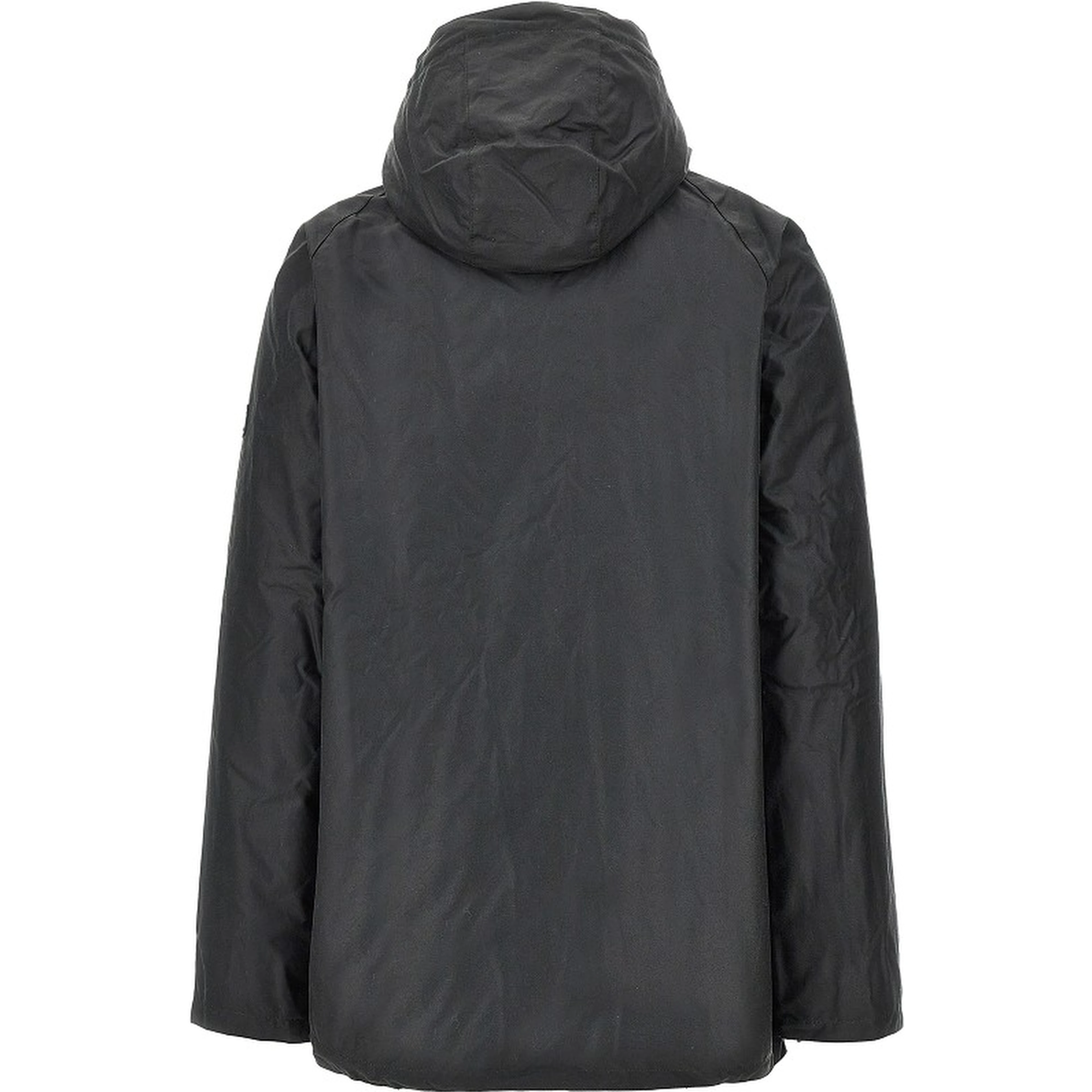 'Oakdale' waxed cotton padded parka coat