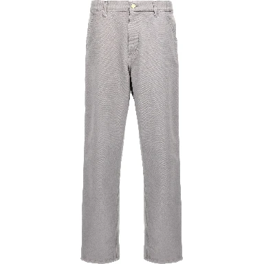 Gray Organic Cotton Casual Pants