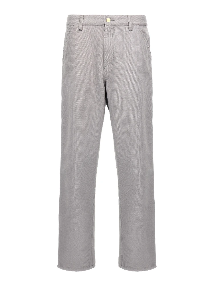 Gray Organic Cotton Casual Pants