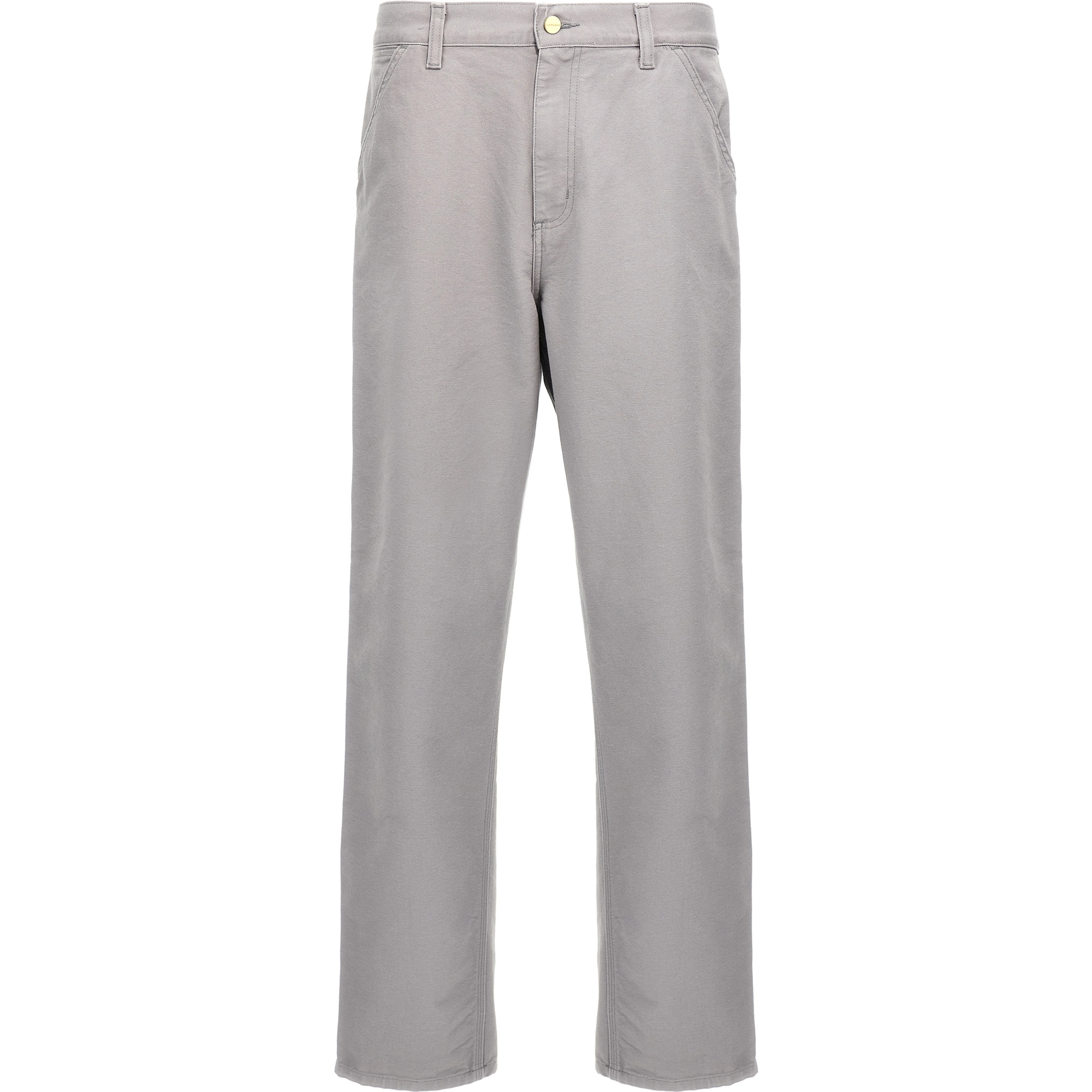 Gray Organic Cotton Casual Pants