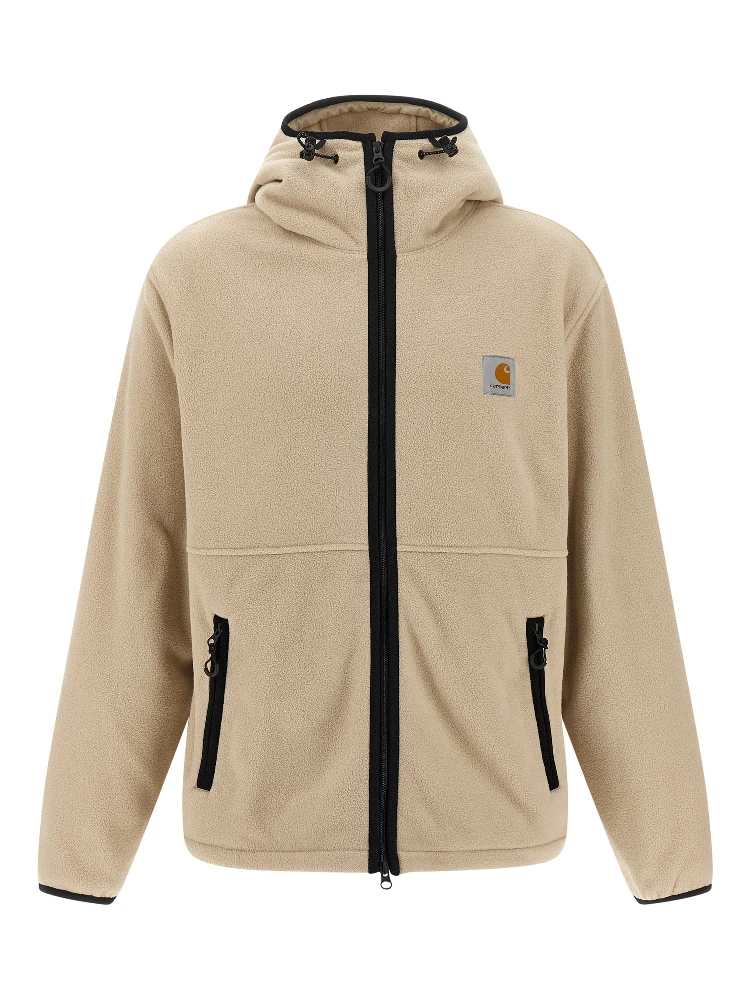 Beige Polyester Shell Jacket