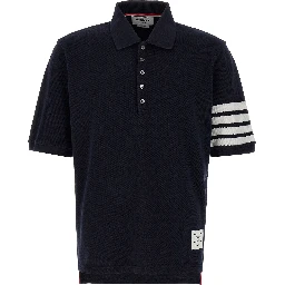 Blue Cotton Polo Shirt