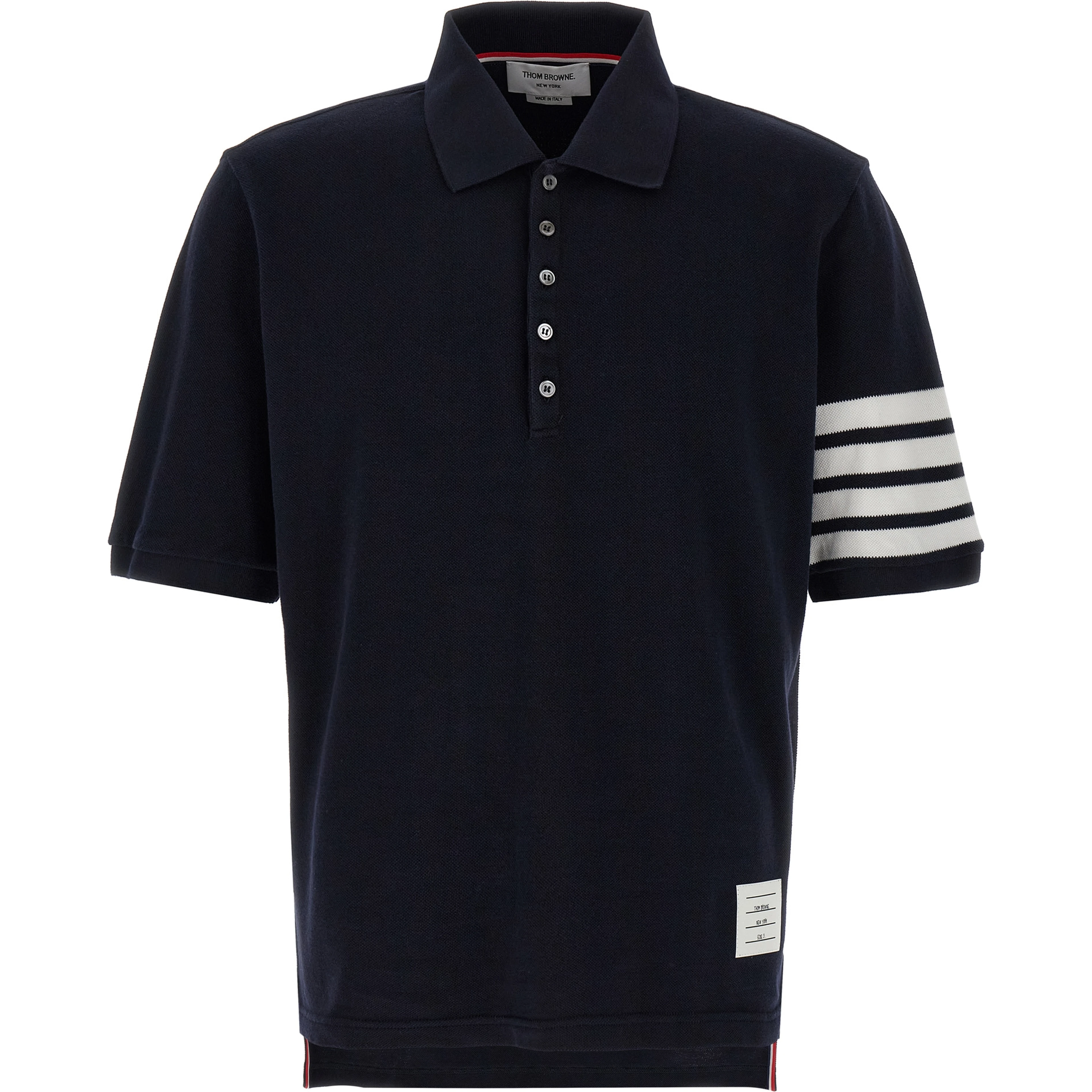 Blue Cotton Polo Shirt