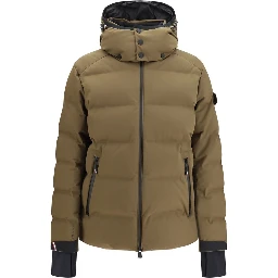Brown Goose Down Full-Length Jacket
