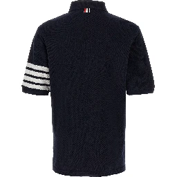 Blue Cotton Polo Shirt
