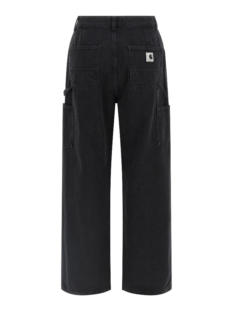 Black Cotton High-Waisted Jean alternative