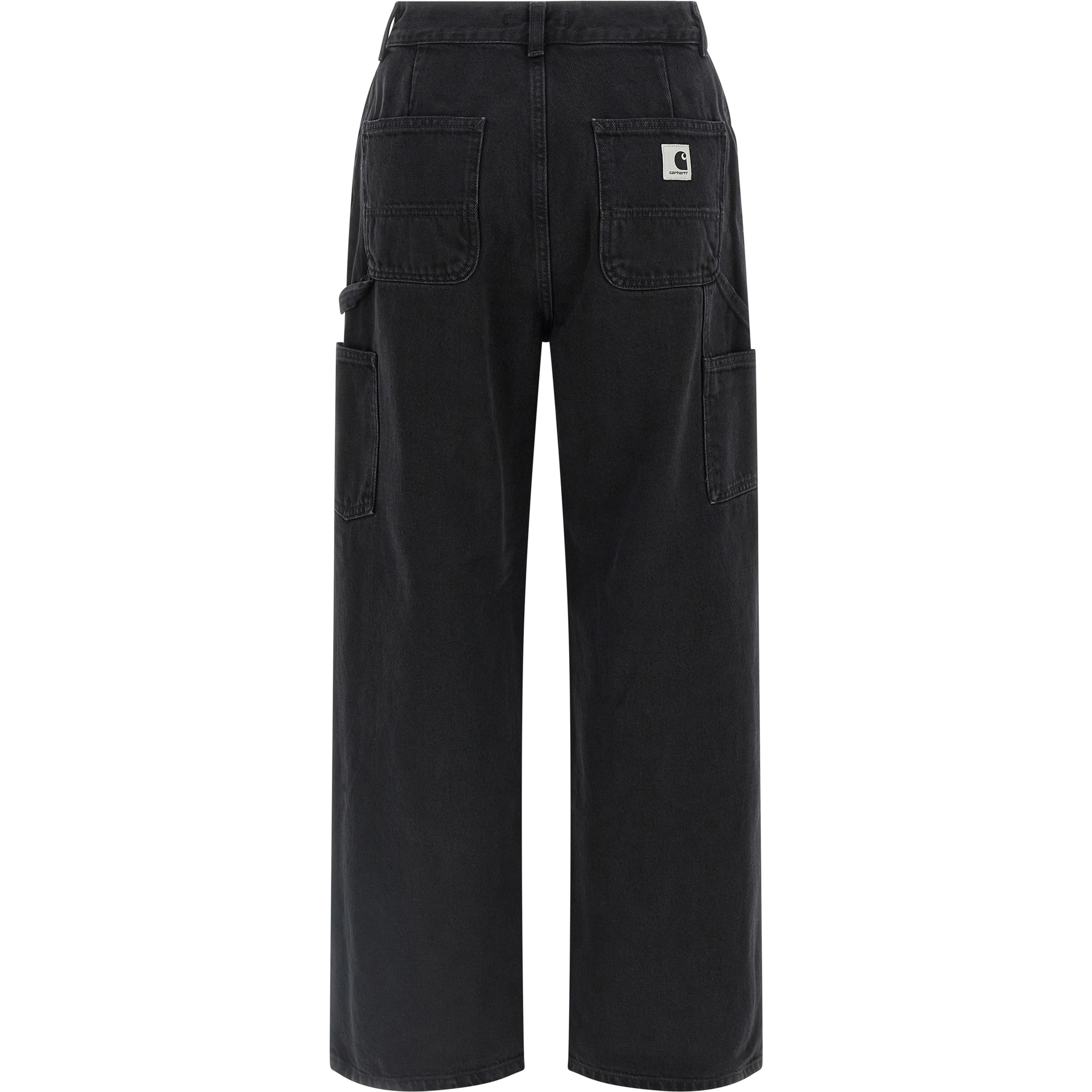 Black Cotton High-Waisted Jean