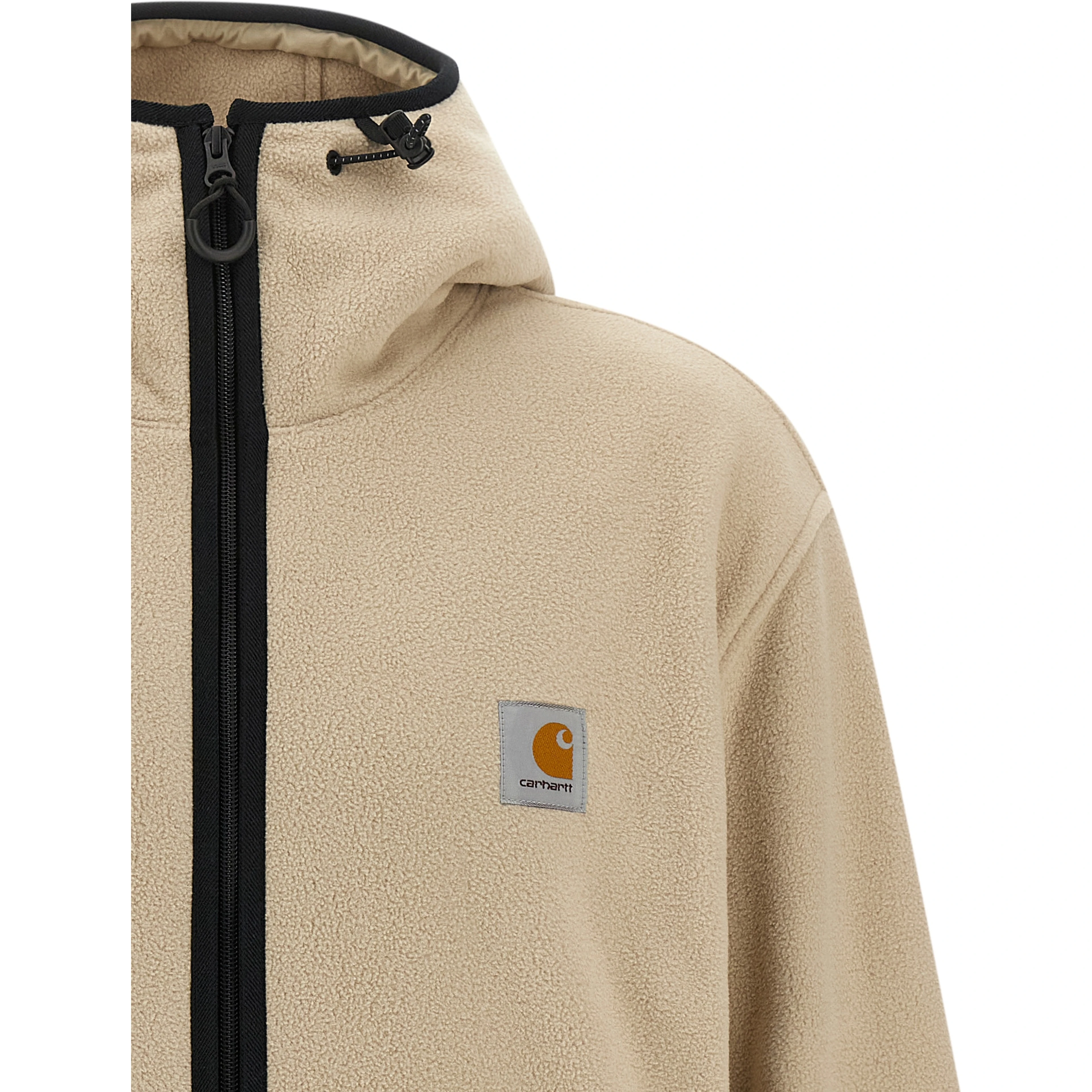 Beige Polyester Shell Jacket