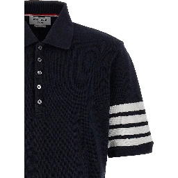 Blue Cotton Polo Shirt