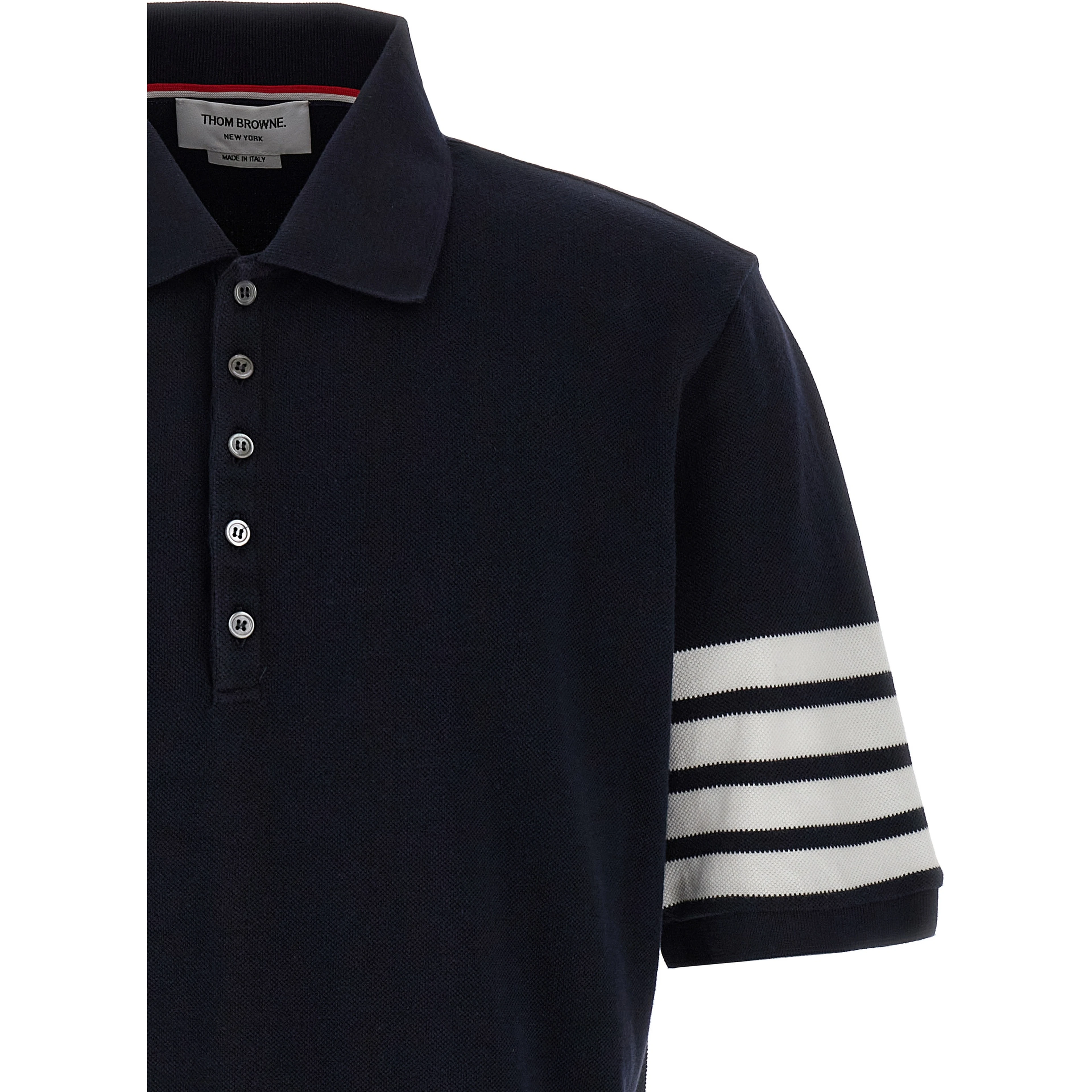 Blue Cotton Polo Shirt