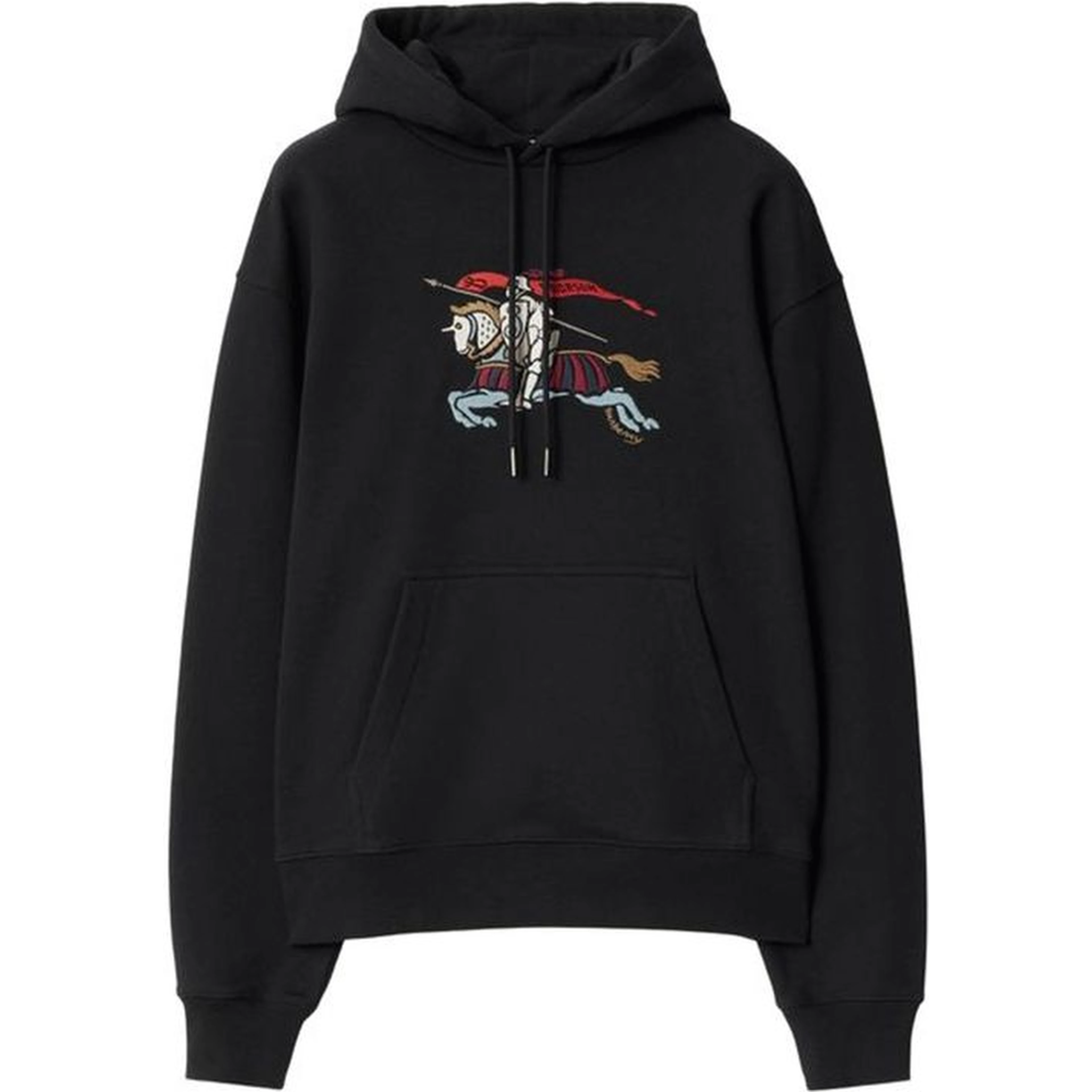 Black Cotton Hoodie