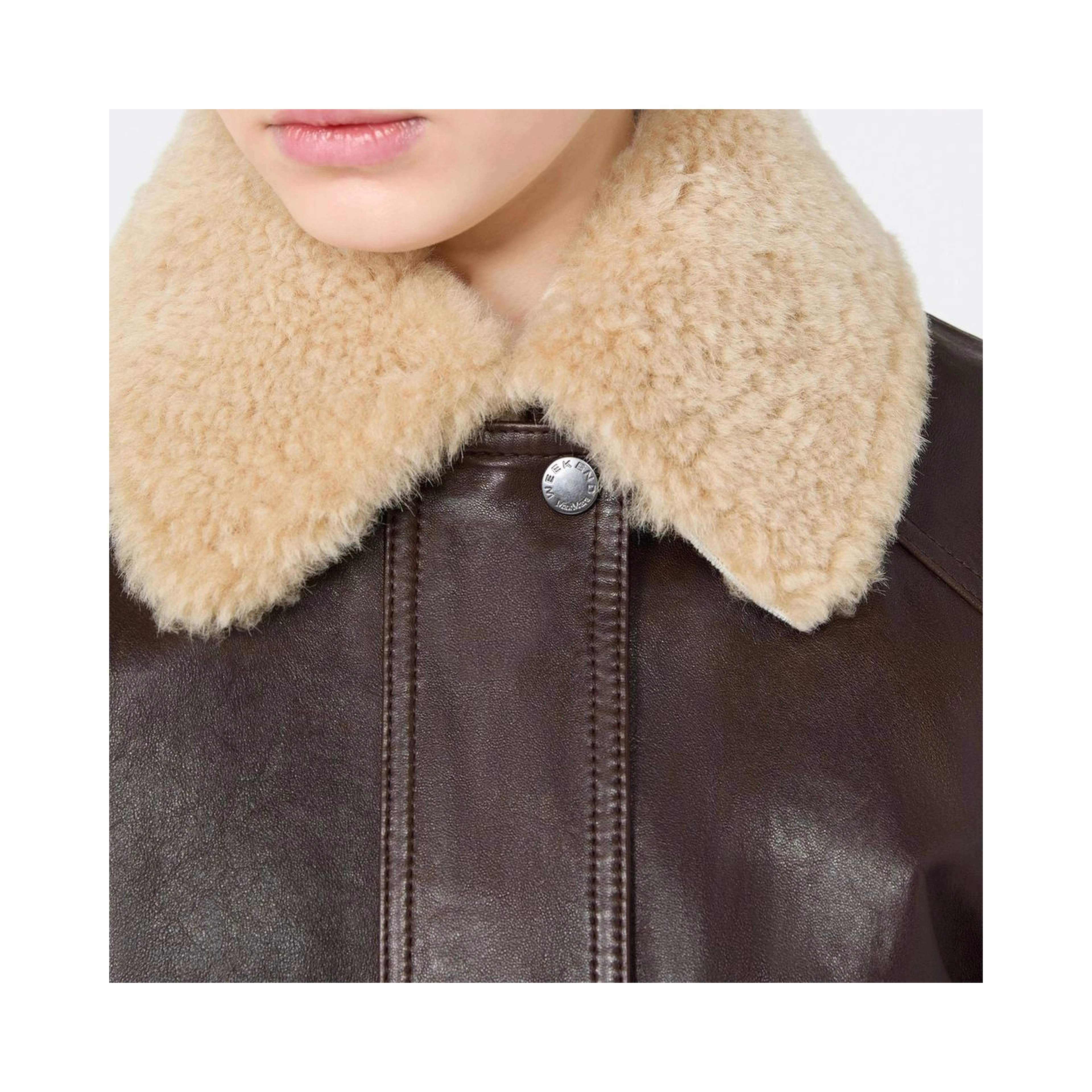 Brown Lamb Leather Bomber