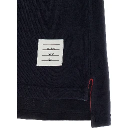 Blue Cotton Polo Shirt