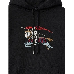 Black Cotton Hoodie
