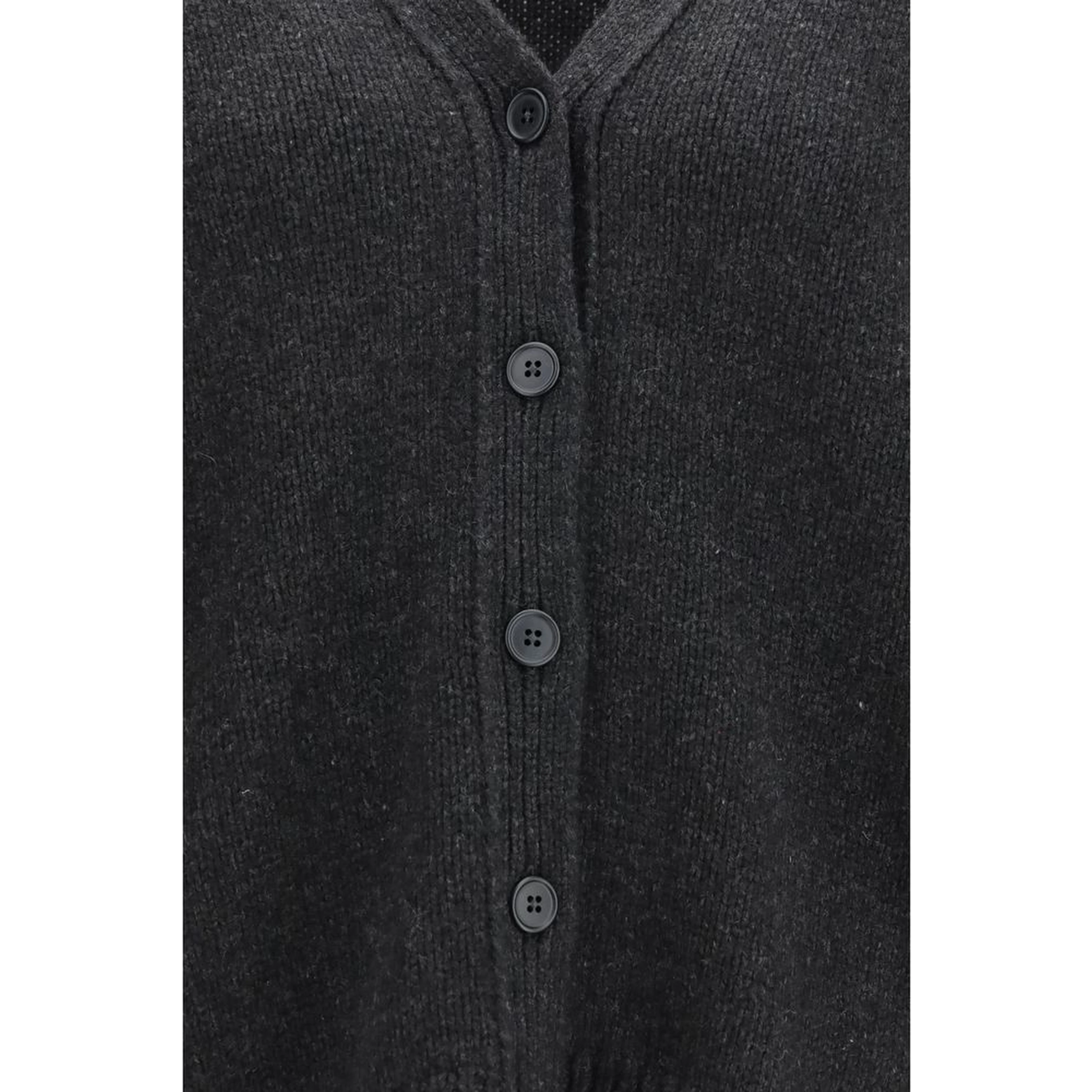 Gray Cashmere Cardigan
