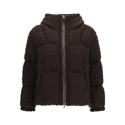 Brown Wool Oves Aries Full-Length Jacket