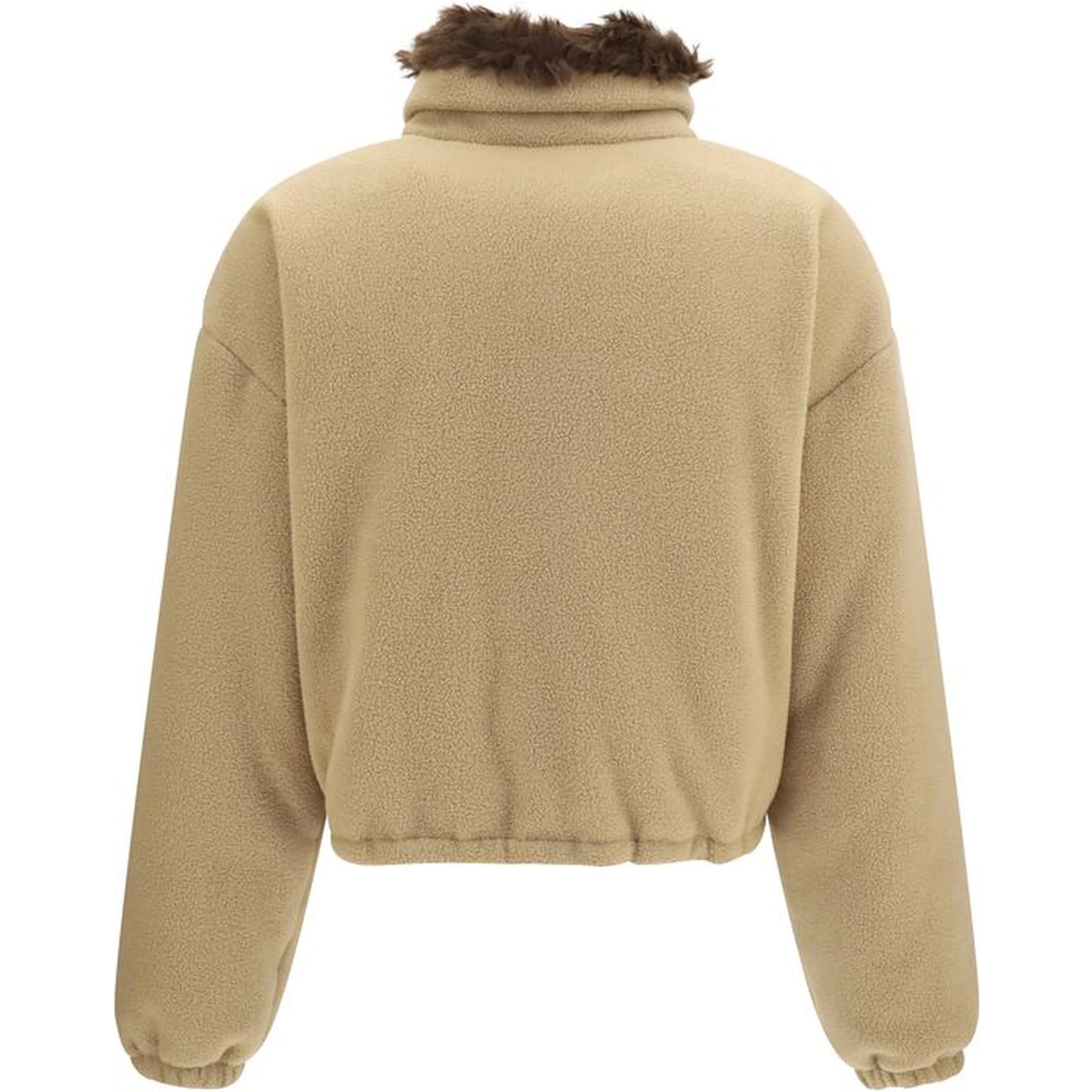 Beige Polyester Shell Jacket